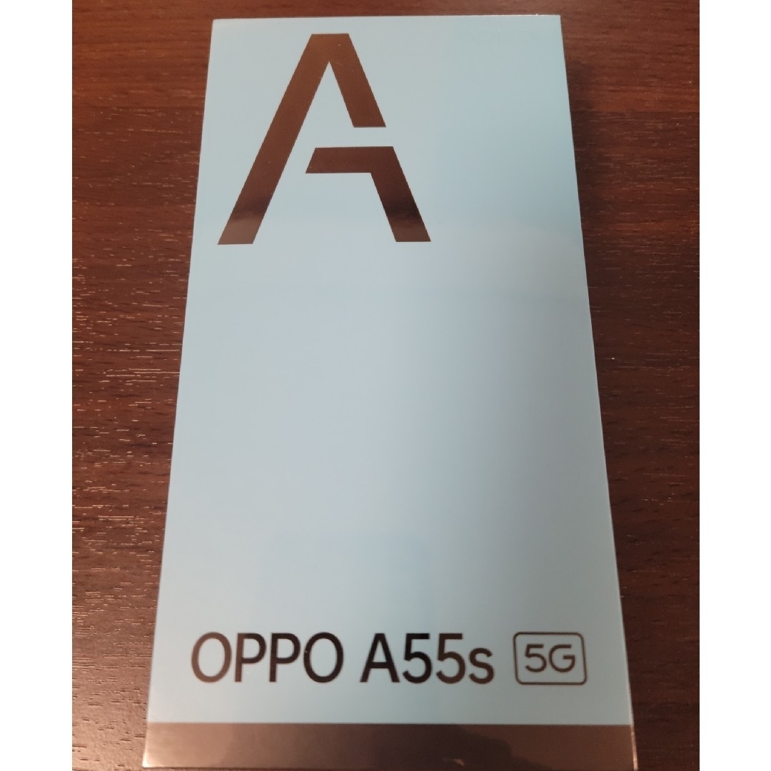 OPPO(オッポ)の[未開封新品]OPPO A55S 5G グリーンSIMフリー スマホ/家電/カメラのスマートフォン/携帯電話(スマートフォン本体)の商品写真