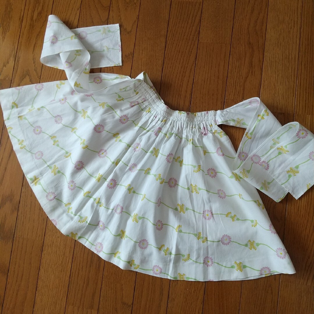 Courreges - スカート 120 白 綿100% 花柄 クレージュの通販 by ゆず's