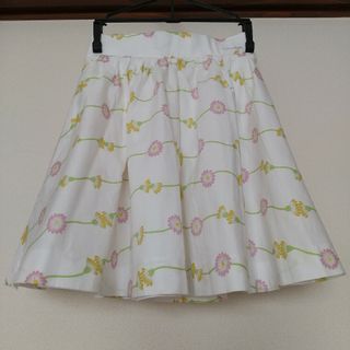 Courreges - スカート 120 白 綿100% 花柄 クレージュの通販 by ゆず's