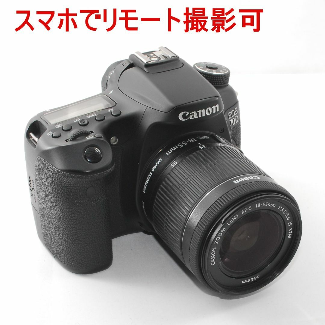 カメラバッグ付◆Wi-Fi＆自撮り 超高画質★CANON EOS 70D