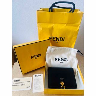 フェンディ(FENDI)のFENDI★★フェンディ レザー 本革 2つ折り財布 美品 コンパクトウォレット(財布)