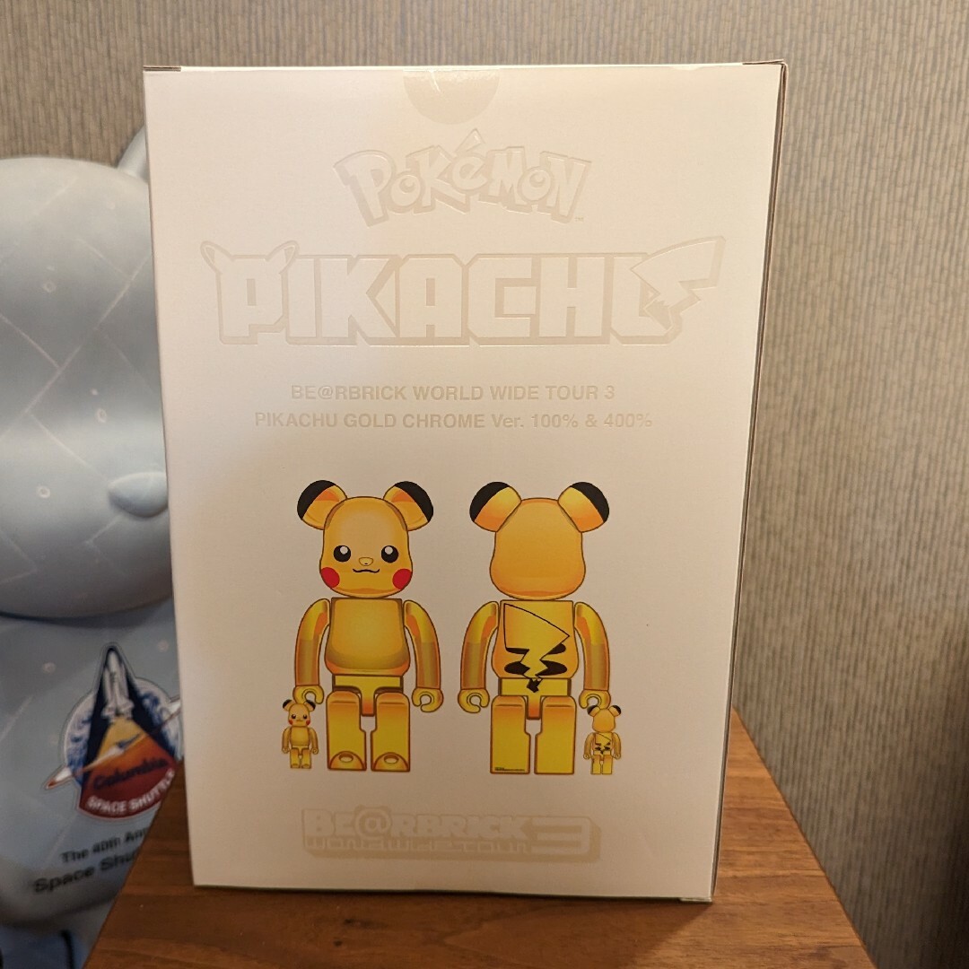 BE@RBRICK　ピカチュウゴールドクローム 100%400%MEDICOMTOYPLUS