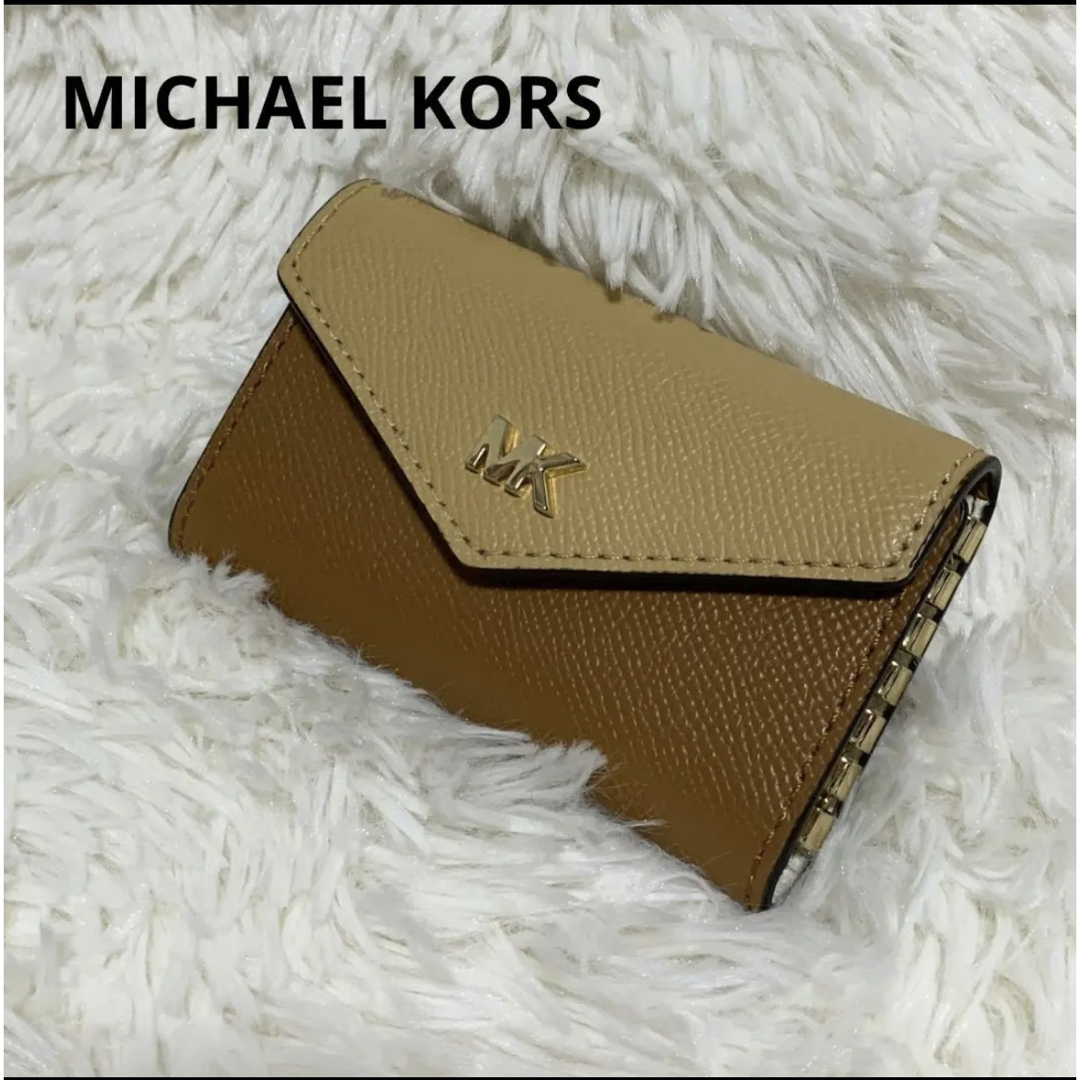 新品☆MICHAEL KORS レッド シグネチャー レザー キーケース