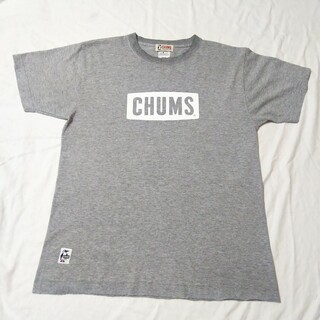 チャムス(CHUMS)の週末限定価格！ チャムス CHUMS ロゴプリントTシャツ グレー アウトドア(Tシャツ/カットソー(半袖/袖なし))