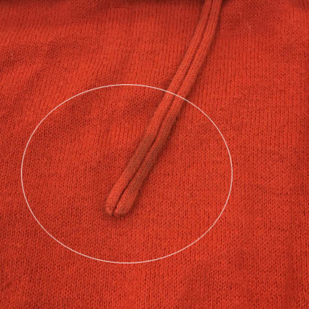 Vert Dense(ヴェールダンス)のヴェールダンス カーディガン ニット 無地 薄手 フリル 長袖 2 赤 レッド レディースのトップス(カーディガン)の商品写真