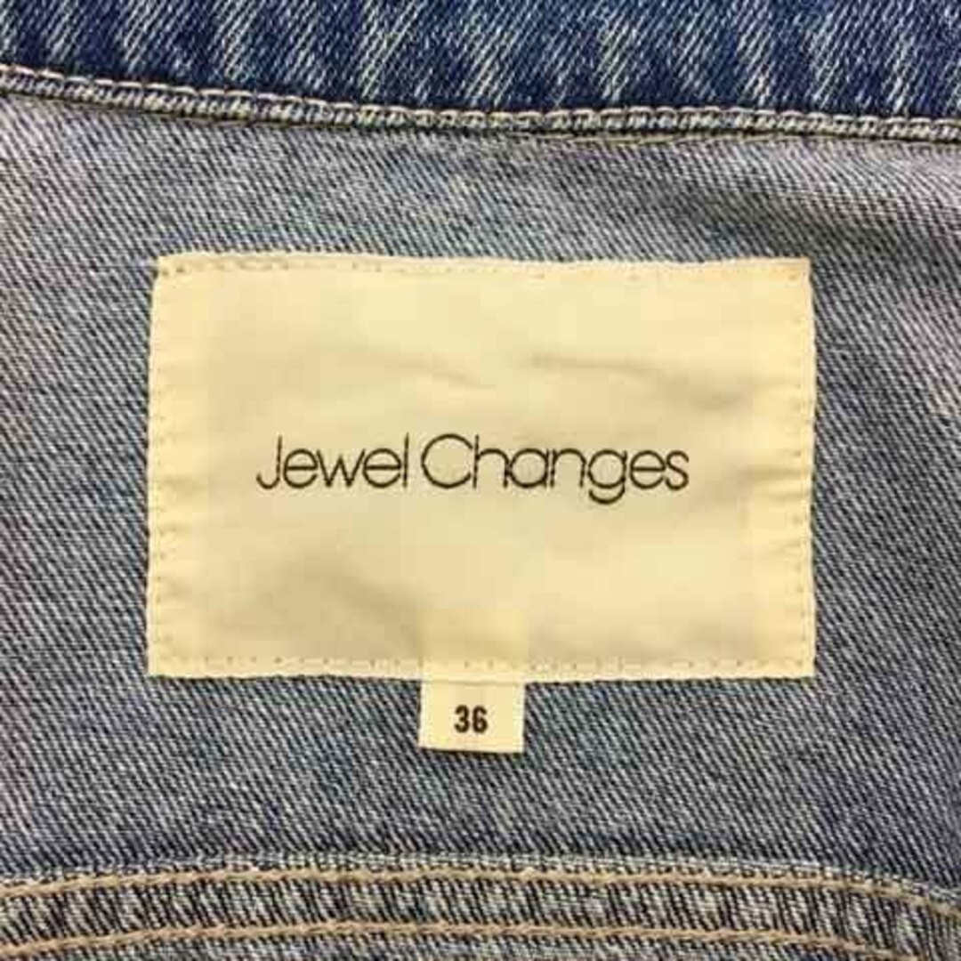 Jewel Changes(ジュエルチェンジズ)のジュエルチェンジズ アローズ ジャケット デニム Gジャン 長袖 36 青 紺 レディースのジャケット/アウター(その他)の商品写真