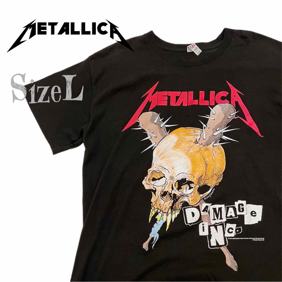 L約着丈希少サイズL★METALLICA メタリカ 90s バンドTシャツ バンT