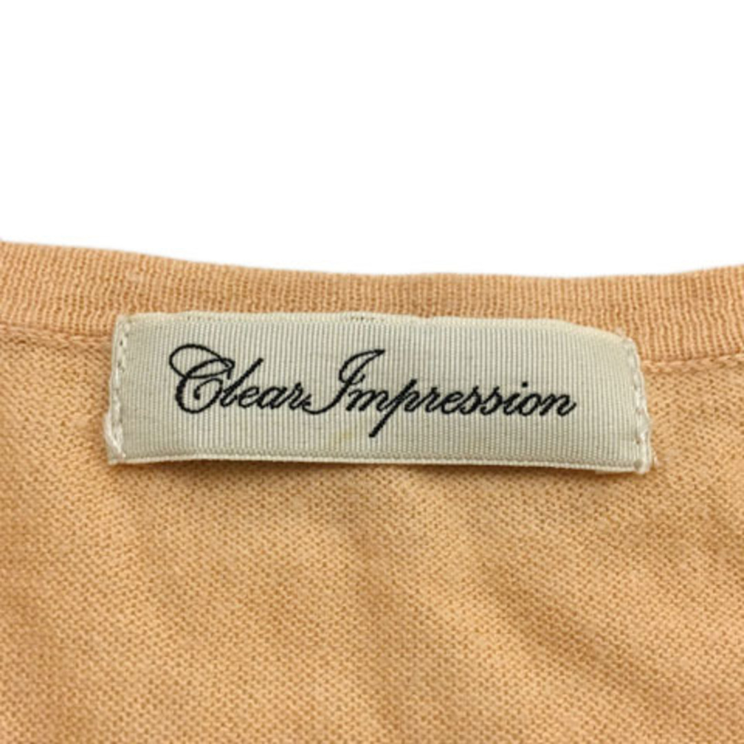 CLEAR IMPRESSION(クリアインプレッション)のクリアインプレッション アンサンブル ニット カーディガン セーター オレンジ レディースのトップス(アンサンブル)の商品写真