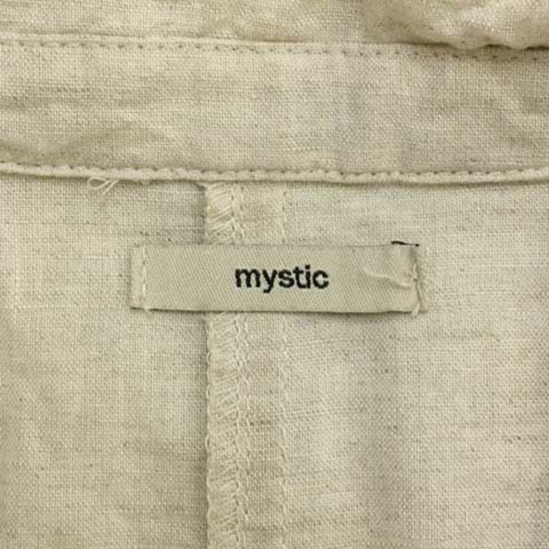 mystic(ミスティック)のミスティック ジャケット テーラード シングル リネン 七分袖 F ベージュ レディースのジャケット/アウター(その他)の商品写真