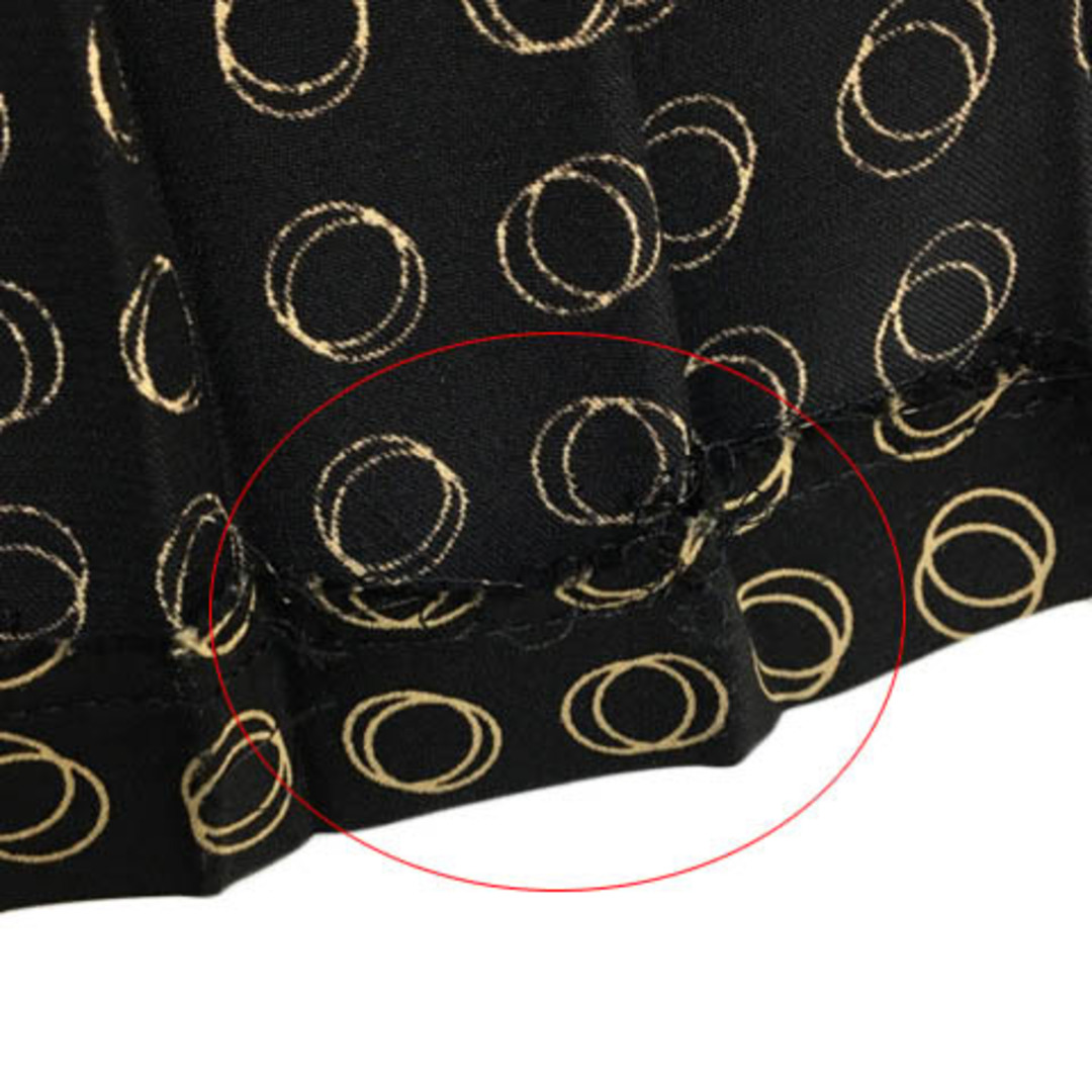 Ballsey(ボールジィ)のボールジー トゥモローランド スカート プリーツ ミモレ 膝下 総柄 36 黒 レディースのスカート(ひざ丈スカート)の商品写真