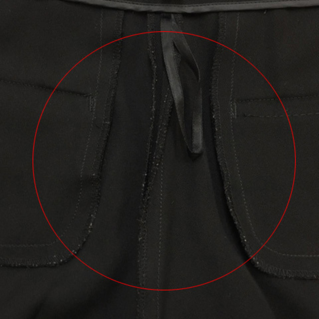 ICB(アイシービー)のアイシービー iCB パンツ ワイド クロップド センタ―プレス 無地 9 黒 レディースのパンツ(その他)の商品写真