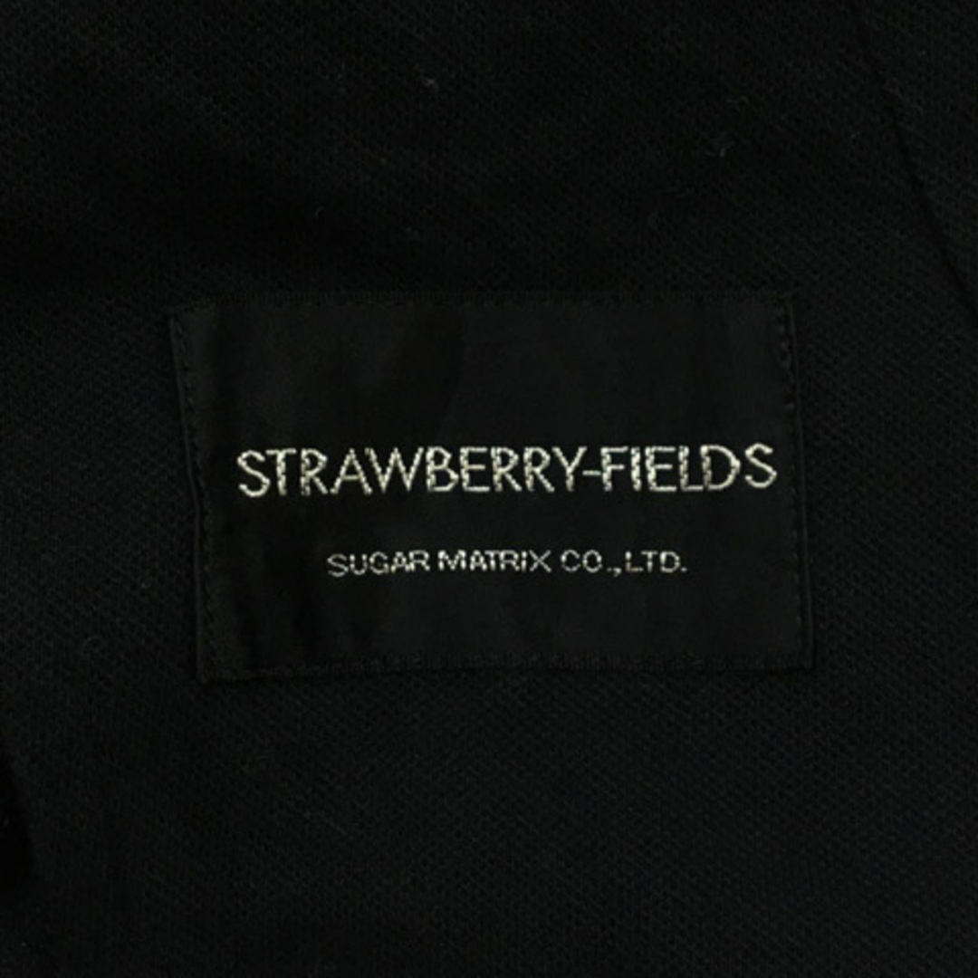 STRAWBERRY-FIELDS(ストロベリーフィールズ)のストロベリーフィールズ ジャケット テーラード シングル ペプラム 七分袖 黒 レディースのジャケット/アウター(その他)の商品写真