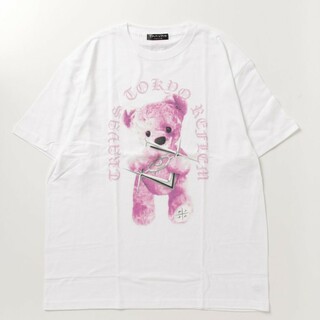 新宿限定色完売品  トラバス×レフレム  ダブルネームコラボTシャツ  新品白