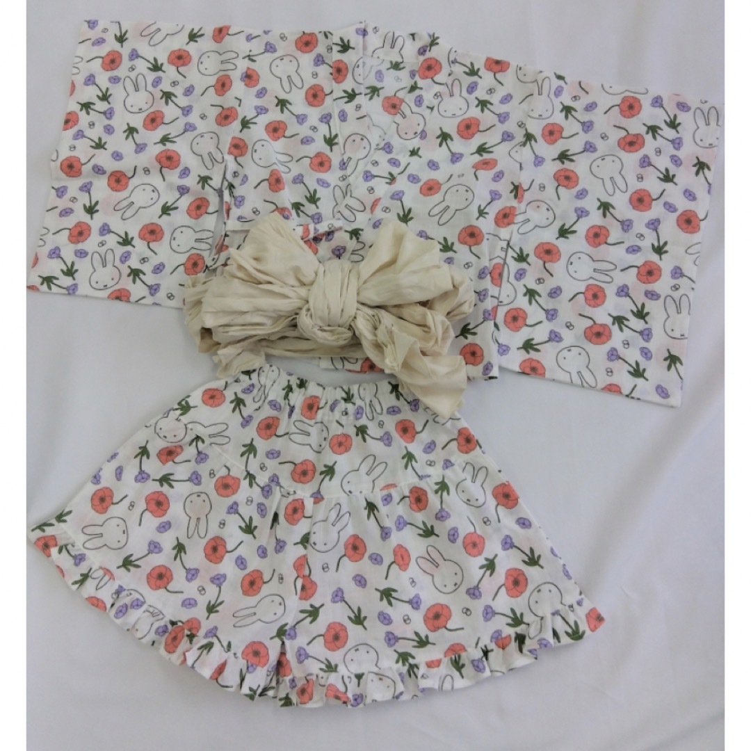 miffy(ミッフィー)の新品　浴衣ドレス キッズ/ベビー/マタニティのキッズ服女の子用(90cm~)(甚平/浴衣)の商品写真