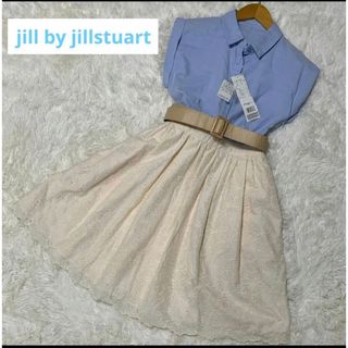 ジルバイジルスチュアート(JILL by JILLSTUART)の新品　jill by jillstuart　ノースリーブワンピース　タグ付き　夏(ひざ丈ワンピース)