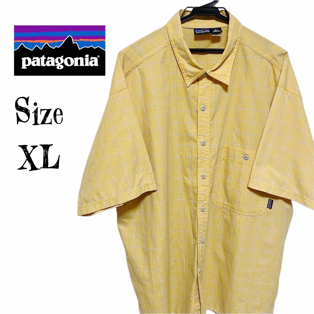 希少XL★Patagonia パタゴニア ワンポイントロゴ オーバーサイズシャツのサムネイル