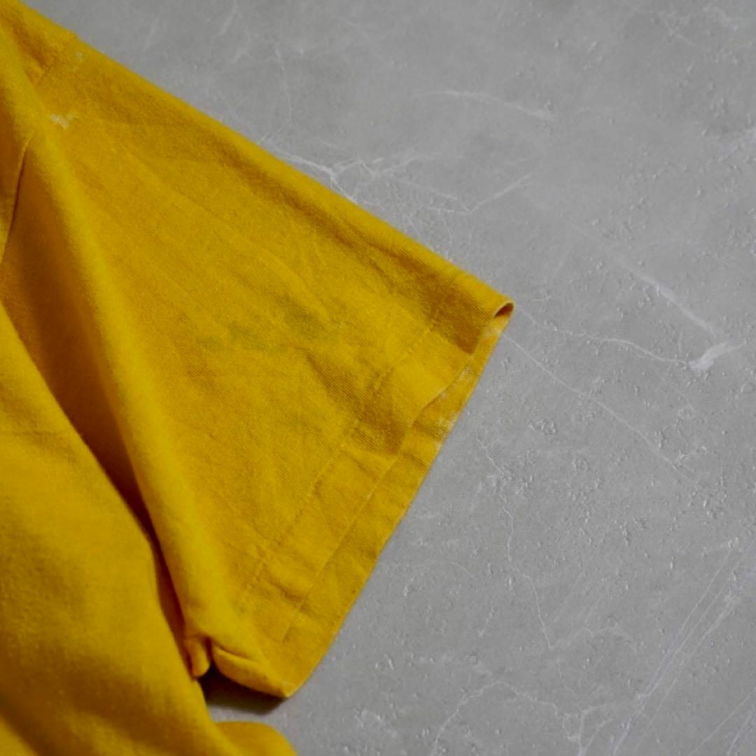 ビンテージTシャツ　黄　シングルステッチ　90s 古着　雰囲気系 メンズのトップス(Tシャツ/カットソー(半袖/袖なし))の商品写真