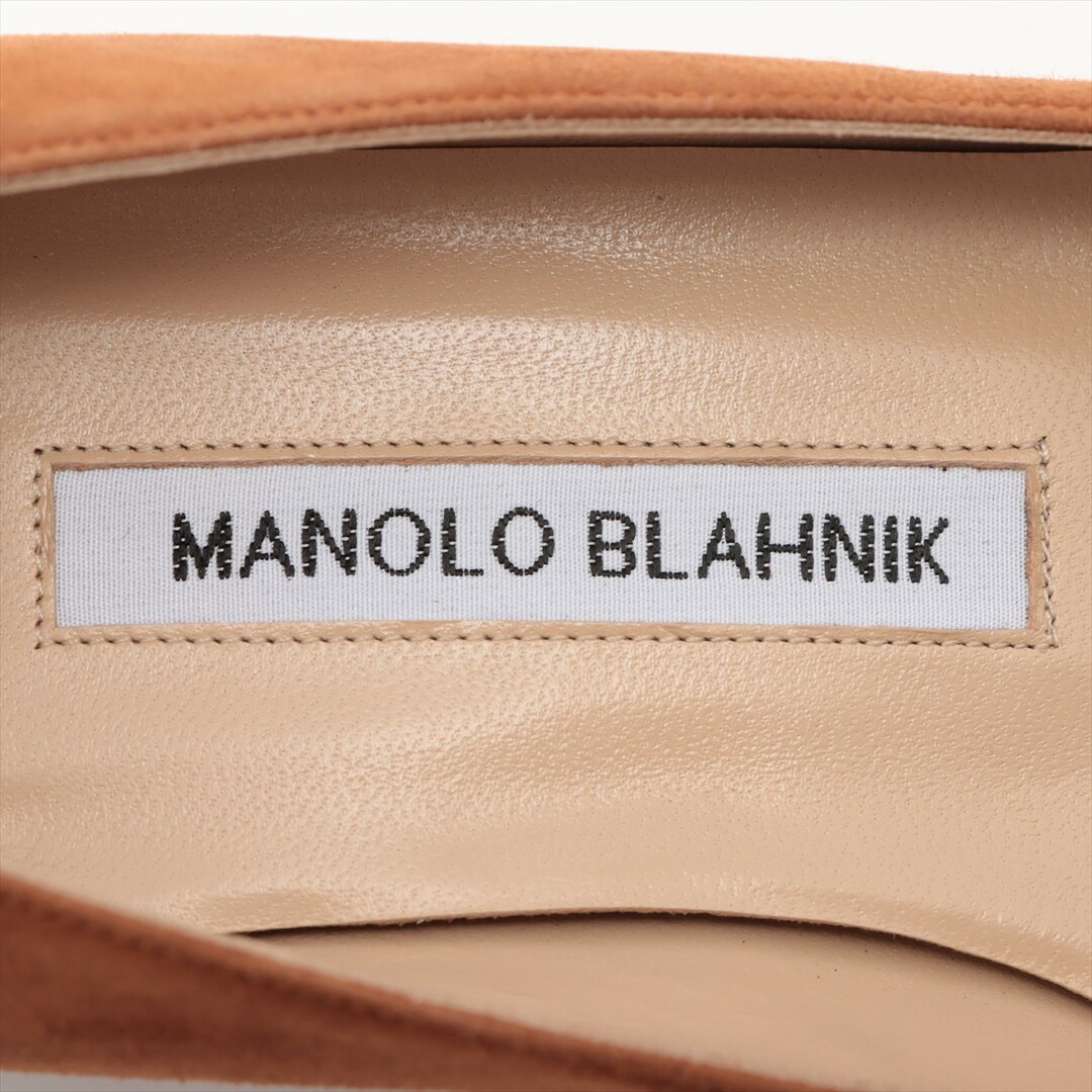 MANOLO BLAHNIK(マノロブラニク)のマノロブラニク  スエード 35 1/2 ブラウン レディース パンプス レディースの靴/シューズ(ハイヒール/パンプス)の商品写真