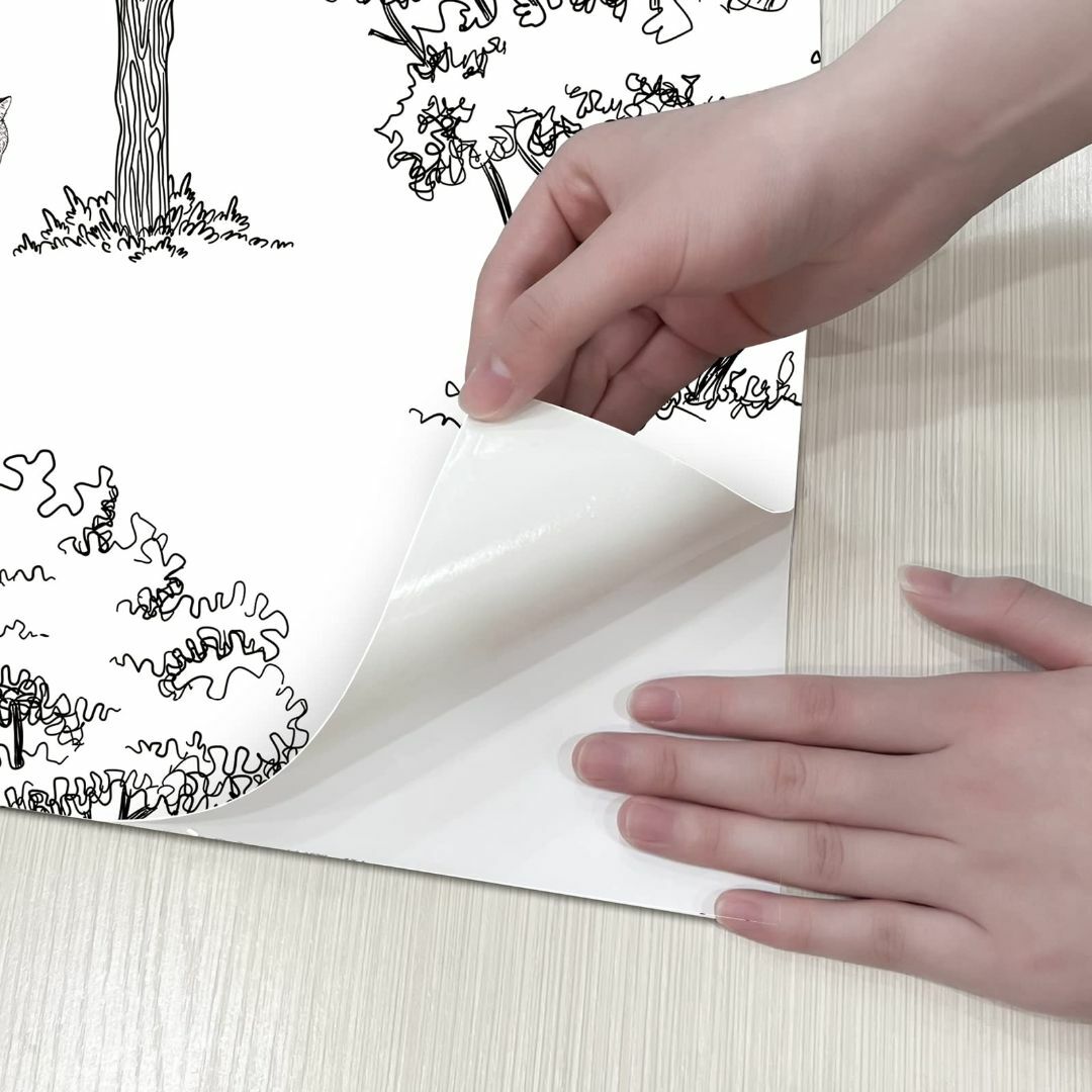 【色:SH】Homya 壁紙シール 剥がせる壁紙 防水 リメイクシート 草木柄 8