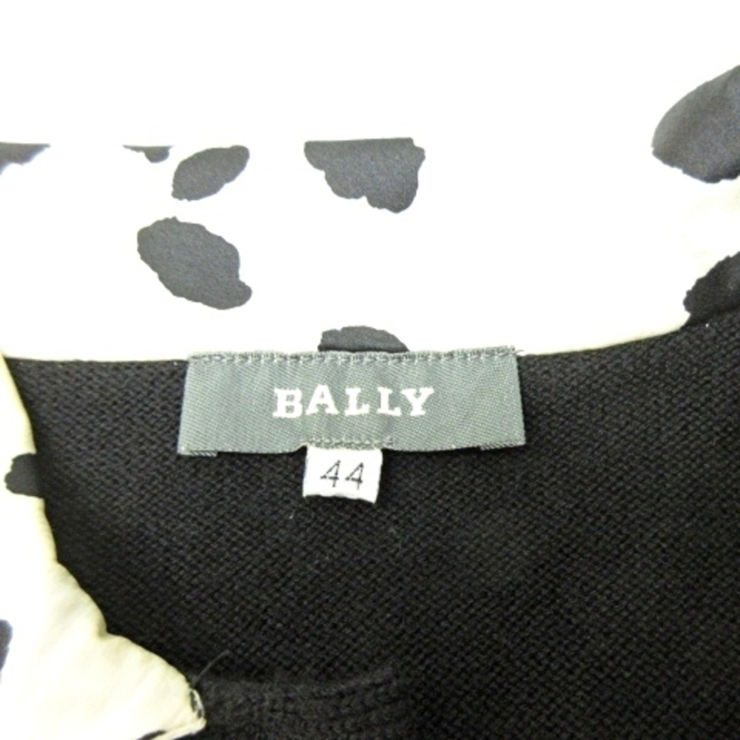 Bally(バリー)のバリー 美品 ヴィンテージ ニットシャツ ウール 切替 シルク 44 NGA35 レディースのトップス(ニット/セーター)の商品写真