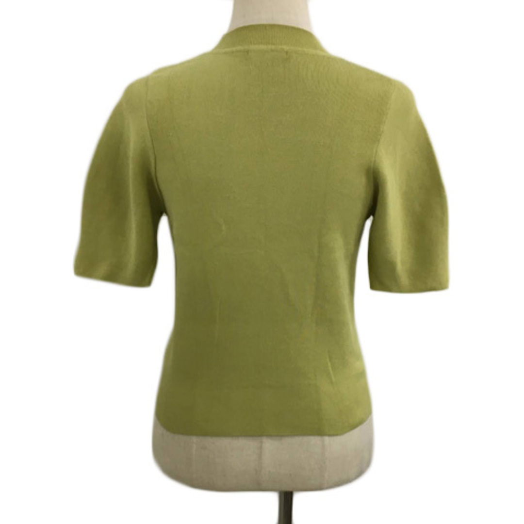 MURUA(ムルーア)のムルーア セーター ニット プルオーバー クルーネック リブ 五分袖 F 緑 レディースのトップス(ニット/セーター)の商品写真