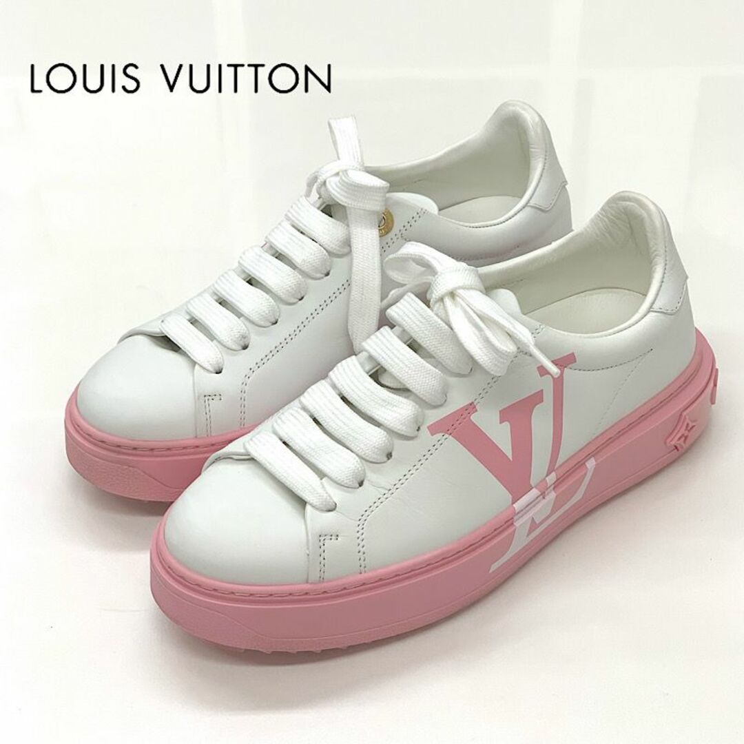 LOUIS VUITTON - 6792 ヴィトン レザー タイムアウトライン ロゴ