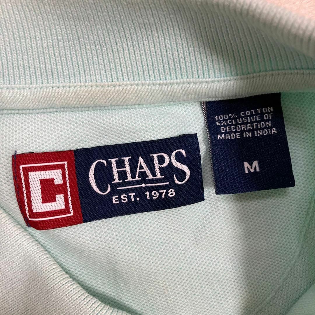 CHAPS(チャップス)のMAY  ポロシャツ CHAPS 90s  水色 チャップス　ワンポイント　ロゴ メンズのトップス(ポロシャツ)の商品写真