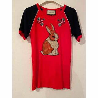 グッチ(Gucci)のGUCCI グッチ　ラビット　うさぎ　Tシャツ　トップス(Tシャツ(半袖/袖なし))