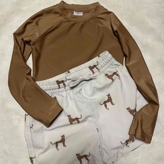 キャラメルベビー&チャイルド(Caramel baby&child )の【美品】Jamie Kay ラッシュガード　ズボン　セット(水着)