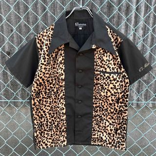90s ヴィンテージ 67mission 豹柄 ボウリングシャツ Y2Kの通販|ラクマ