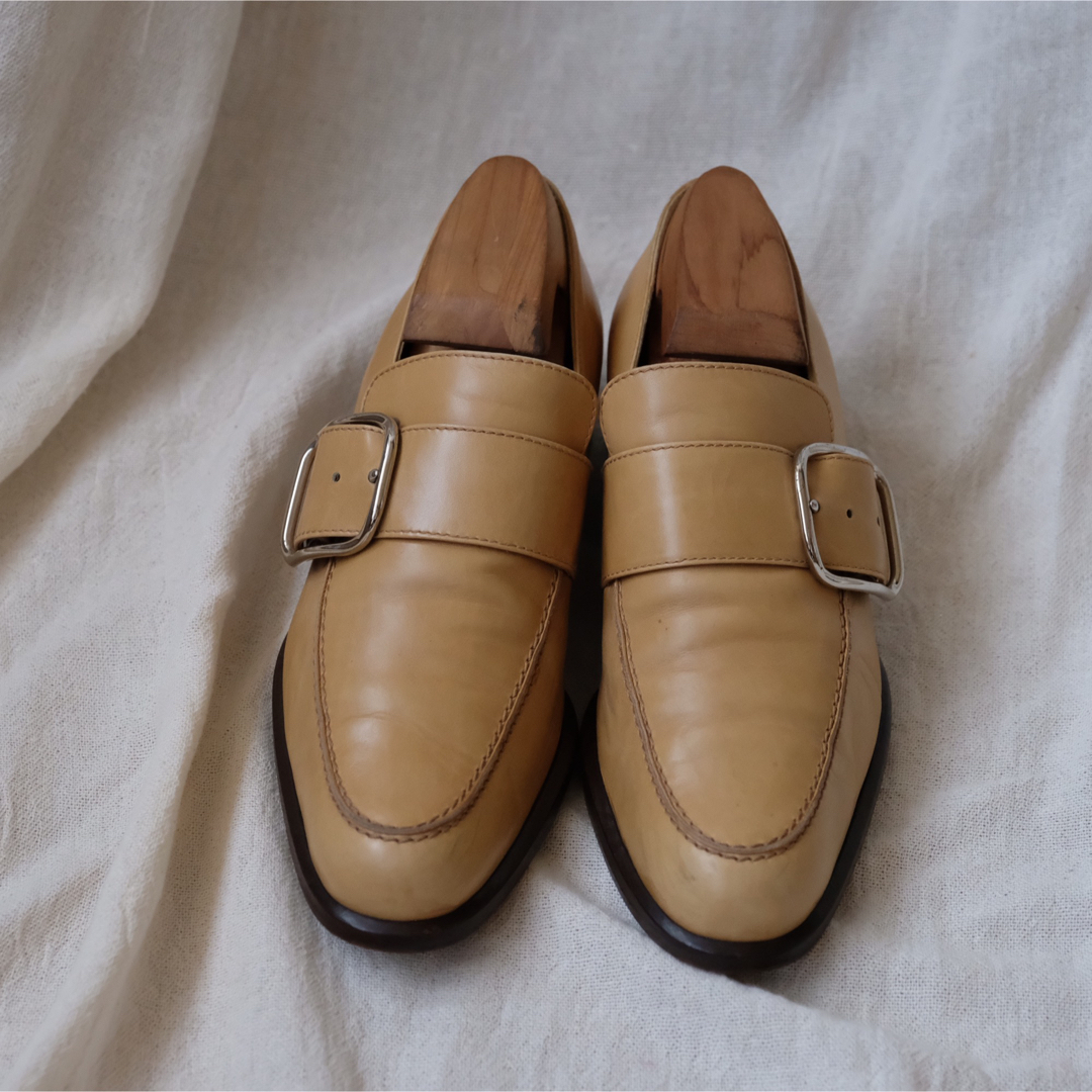 エルメス HERMES 紐靴　ベージュ　35.5