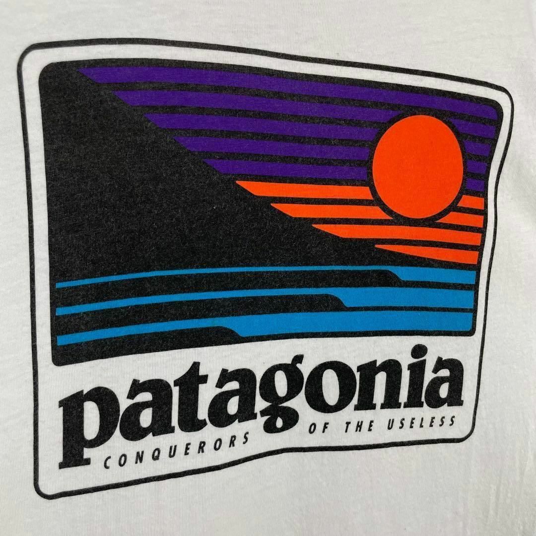 超激レア USA製 Patagonia Tシャツ レトロ オールド メンズ 白の通販