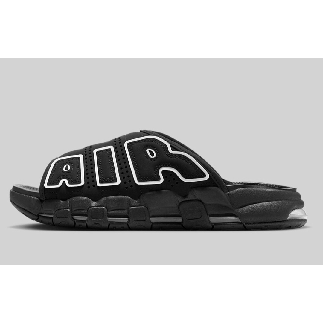 NIKE AIR MORE UPTEMPO SLIDE BLACK スライド 黒靴/シューズ