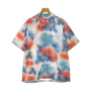 シュプリーム(Supreme)のSupreme シュプリーム カジュアルシャツ M 青xオレンジx白(総柄) 【古着】【中古】(シャツ)