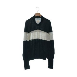 Maison Margiela ニット・セーター S 黒xライトグレー 【古着】【中古】(ニット/セーター)