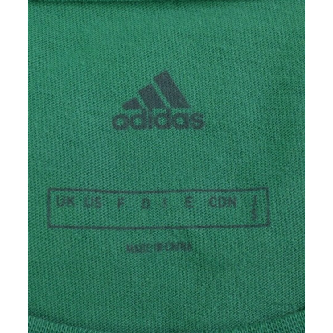 adidas(アディダス)のadidas アディダス Tシャツ・カットソー S 緑 【古着】【中古】 メンズのトップス(Tシャツ/カットソー(半袖/袖なし))の商品写真