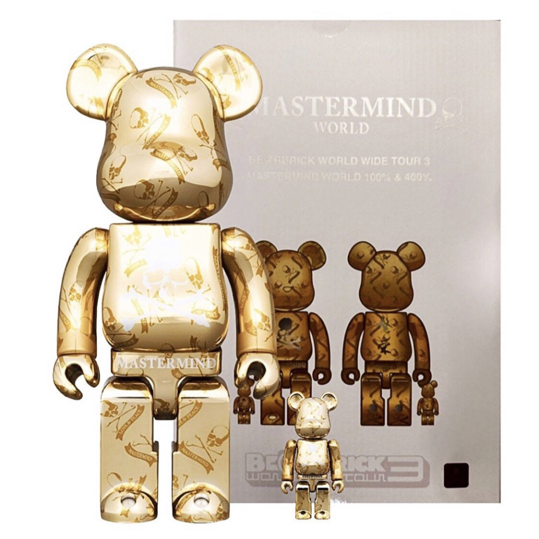 エンタメ/ホビーBE@RBRICK　マスターマインドGOLD400%&100%