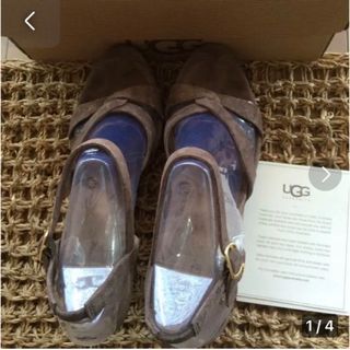 アグ(UGG)の厚底　UGGサンダルsize9チョコレート(サンダル)