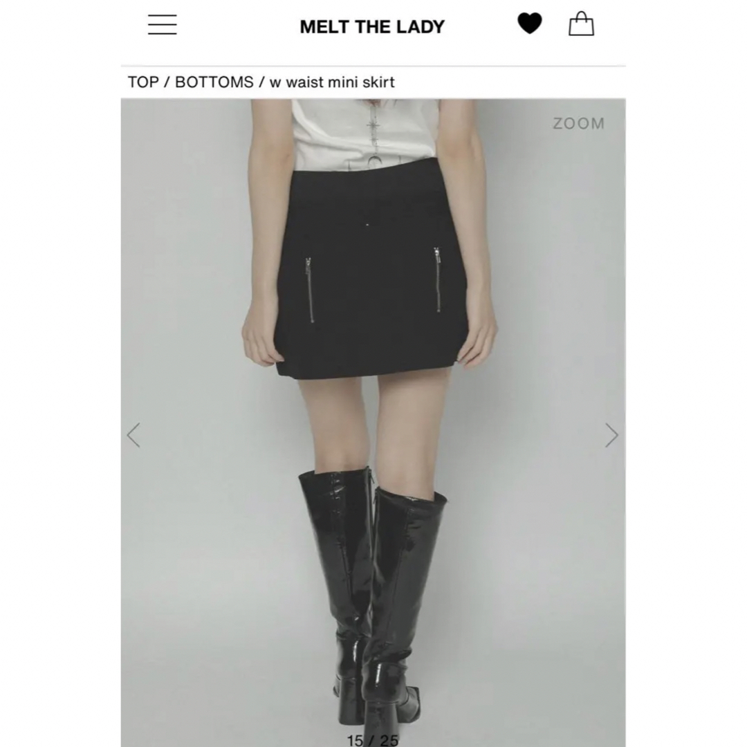 Bubbles(バブルス)のmelt the lady w waist mini skirt レディースのワンピース(ミニワンピース)の商品写真