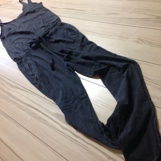 ザラ(ZARA)のZARA グレー薄手オールインワン S(オールインワン)