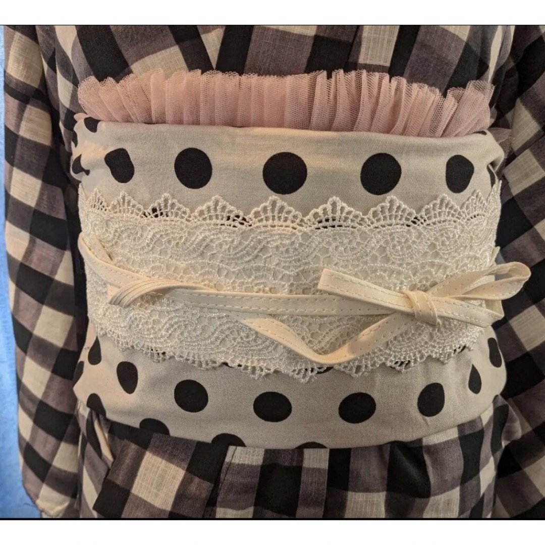 最大57%オフ! フェイクレザー✕ブラックレース帯締め kimono 新品 帯着物 飾り紐 帯飾り 浴衣着物フェイクレザー ブラックレース帯締め☆新品☆帯着物☆飾り紐☆帯飾り