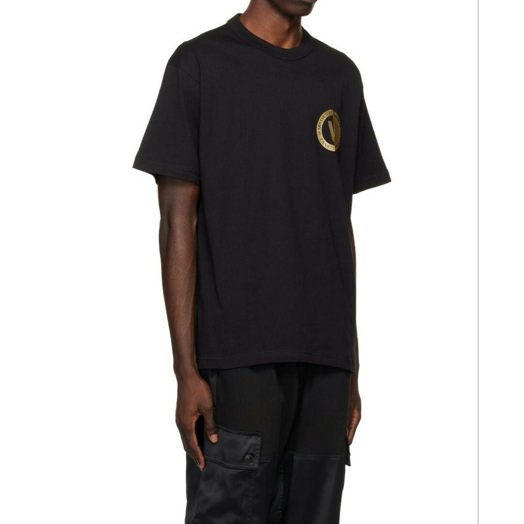 VERSACE JEANS COUTURE Tシャツ ブラック XLサイズ