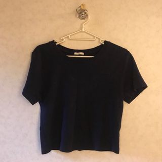 ジーユー(GU)のGU コットンミニT ネイビー(Tシャツ(半袖/袖なし))