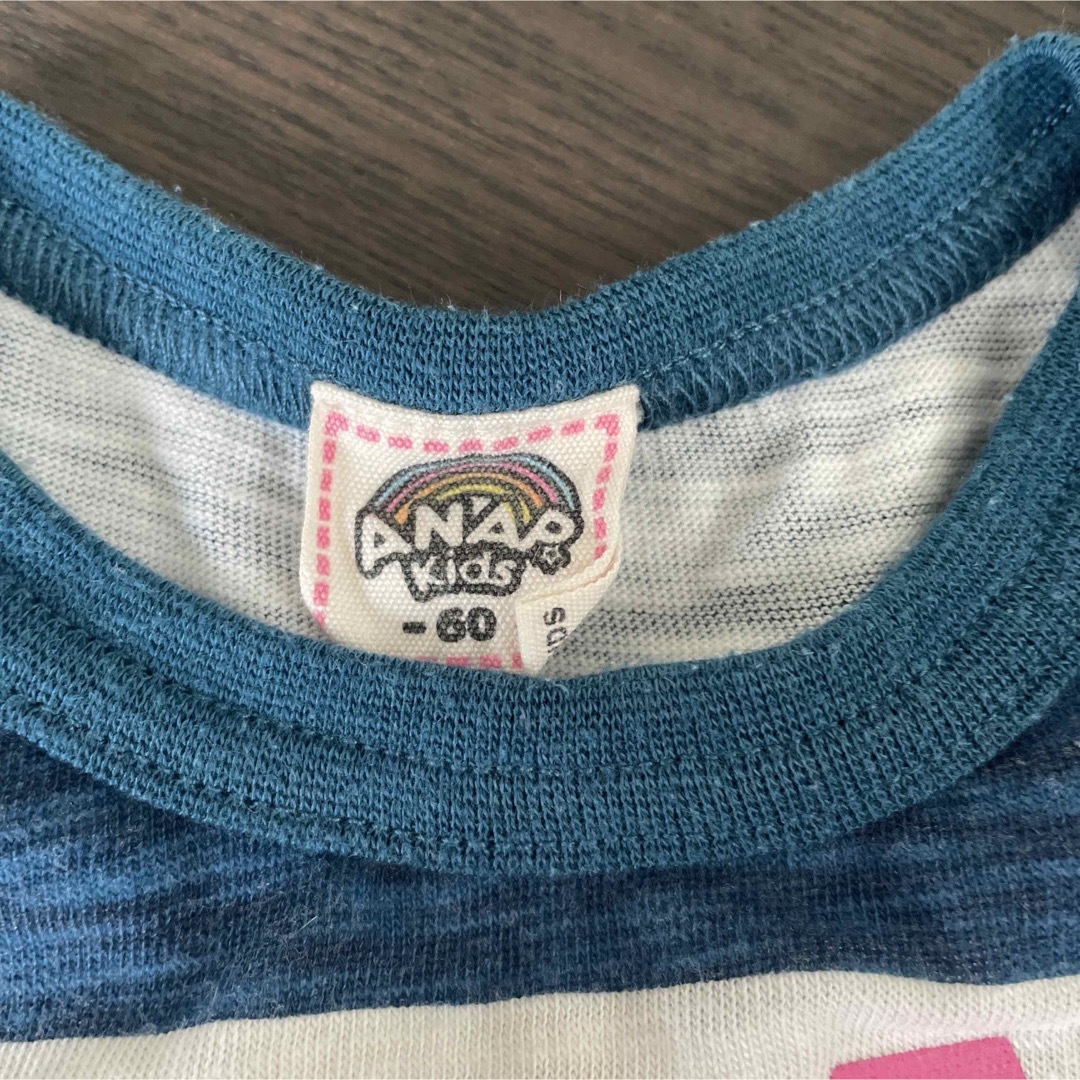 ANAP Kids(アナップキッズ)の週末セール✳︎美品✳︎ANAP kids 60 2点セット キッズ/ベビー/マタニティのベビー服(~85cm)(ロンパース)の商品写真