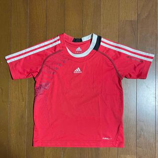 アディダス(adidas)のadidas 半袖 プラシャツ レッド(ウェア)