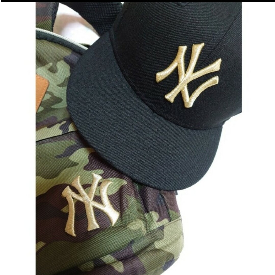 キッズ　NEW ERA　ニューヨークヤンキース　リュック&キャップ キッズ/ベビー/マタニティのこども用ファッション小物(帽子)の商品写真