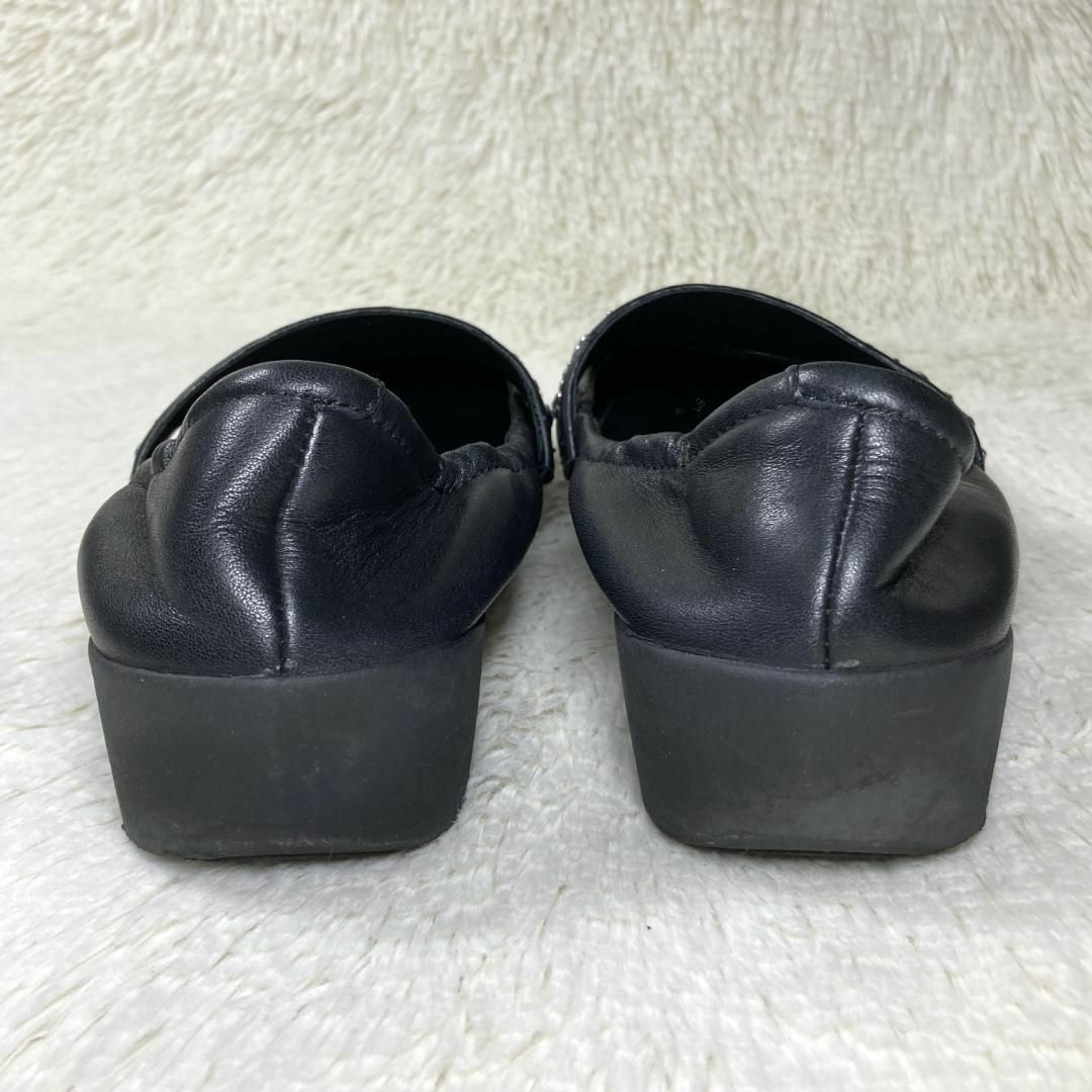 fitflop(フィットフロップ)のフィットフロップ フラットシューズ ビジュー ブラック 24.5cm レディースの靴/シューズ(バレエシューズ)の商品写真