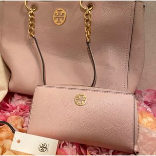 日本未発売 トリーバーチ TORYBURCH   お財布シェルピンク×ソラリウム