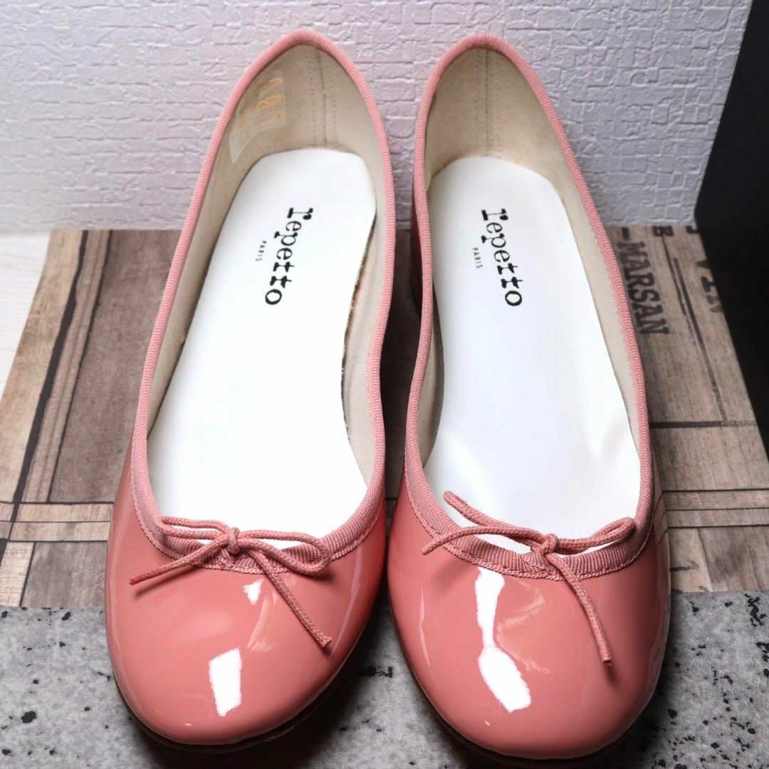 【新品】repetto レペット 25 カミーユ エナメル ピンク パンプス