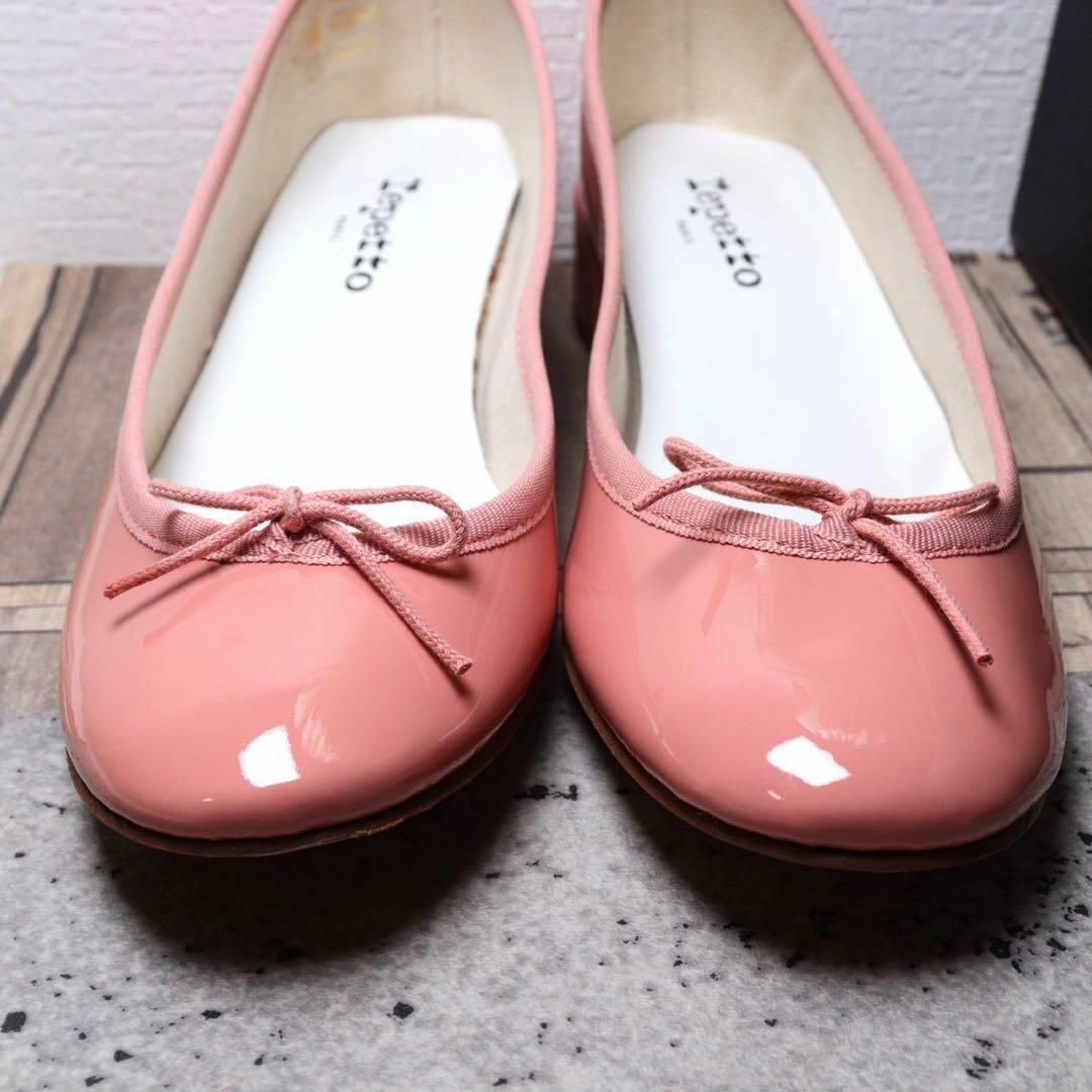 【新品】repetto レペット 25 カミーユ エナメル ピンク パンプス